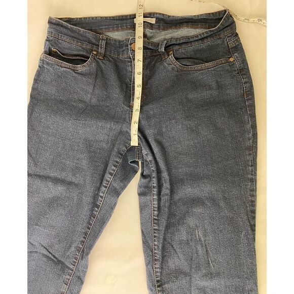 Eileen Fisher Organic Cotton Jeans Mid-Rise Zipper P1210M Cut 1027859 -- Sz 10 - Picture 2 of 11